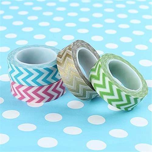 Bargain World 10m Multi-Color Japanese Craft Washi Kawaii Masking Paper Tapes Decor N4