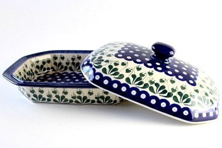 Polish Pottery Alyce Medium Covered Baking Dish