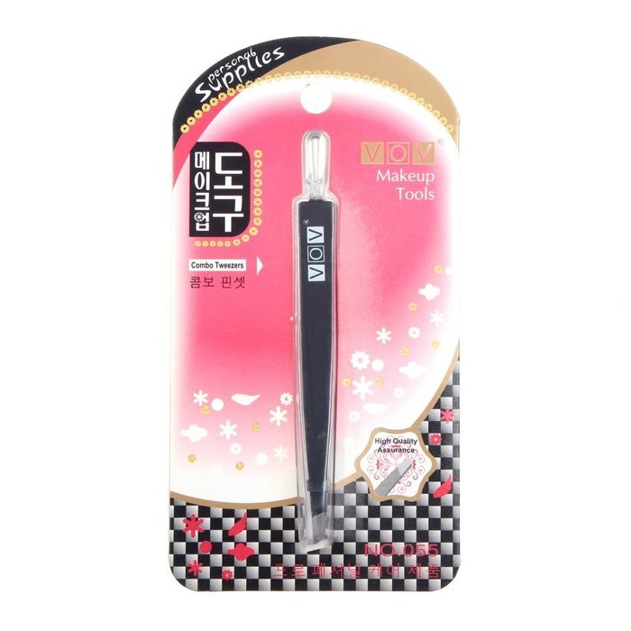 So Beauty 1pcs VOV Stainless Steel Slant Tweezer N4
