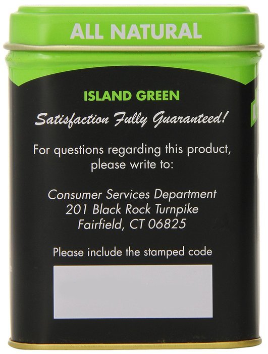 American Classic Loose Tea, Island Green Tin, 2.3 Ounce N3
