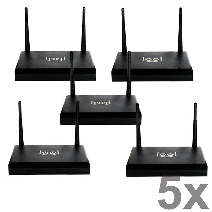 5x Loolbox Arabic IPTV Box (Black) 5 PACK Arabic Channels TV Box, 400+ Arabic Channels, Streaming Media Player...