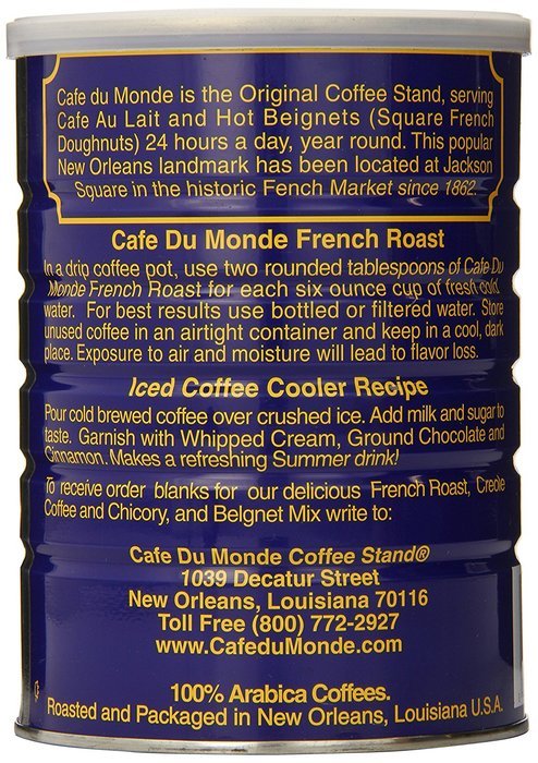 Cafe Du Monde Coffee, French Roast, 13-Ounce (Pack of 3)