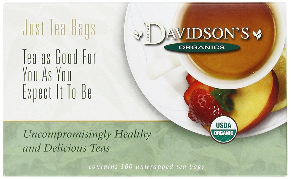 Davidson's Tea Hibiscus Flower, 100-Count Tea Bags N76