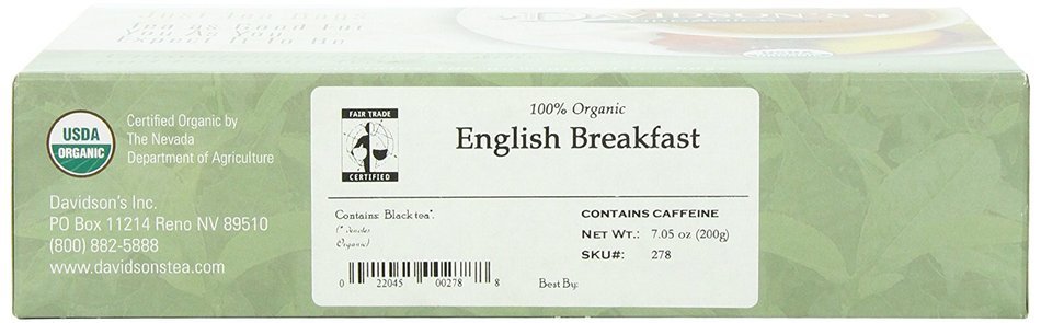 Davidson's Tea Hibiscus Flower, 100-Count Tea Bags N83