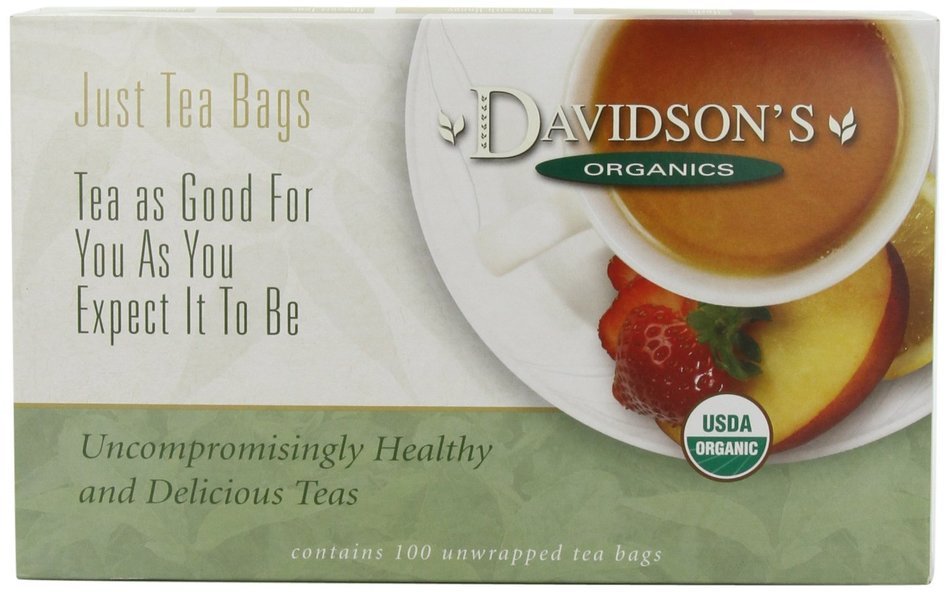 Davidson's Tea Hibiscus Flower, 100-Count Tea Bags N84