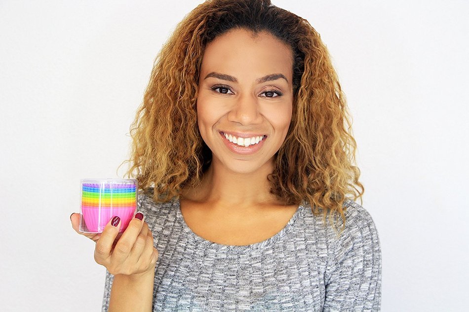 L.Store &reg; 12-pack Reusable Silicone Baking Cups / Cupcake Liners Xmas Gift
