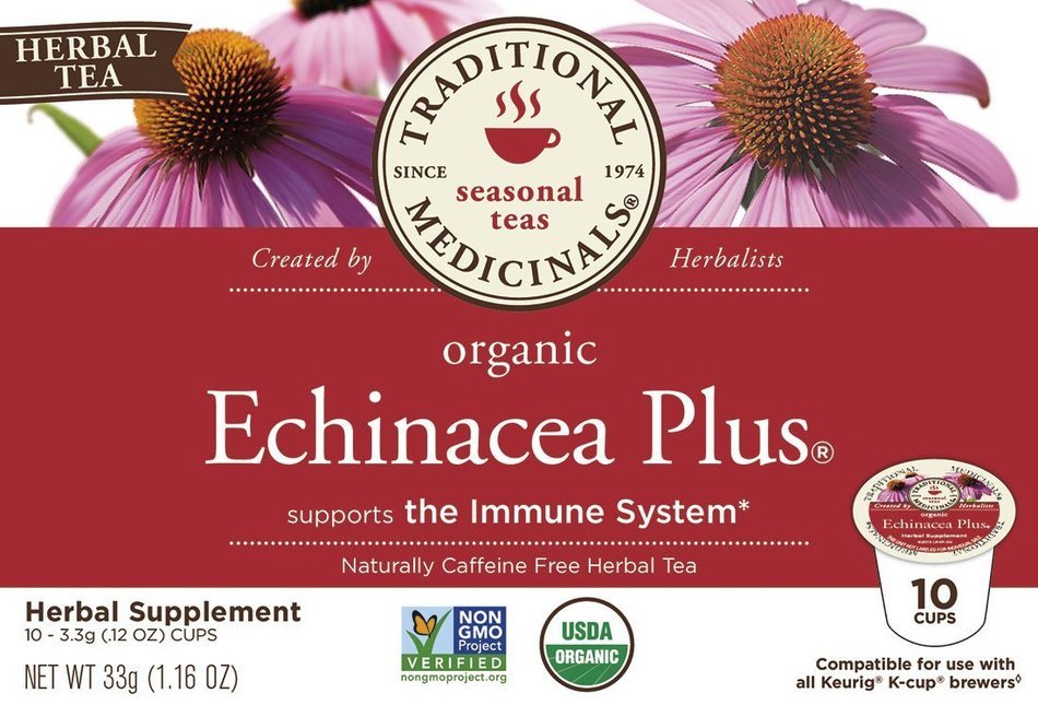 Traditional Medicinals Organic Chamomile with Lavender Tea, Single Serve Cups for Keurig K-Cup Brewers, 10 Count N11