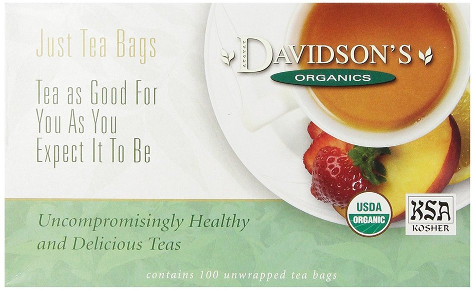 Davidson's Tea Hibiscus Flower, 100-Count Tea Bags N109