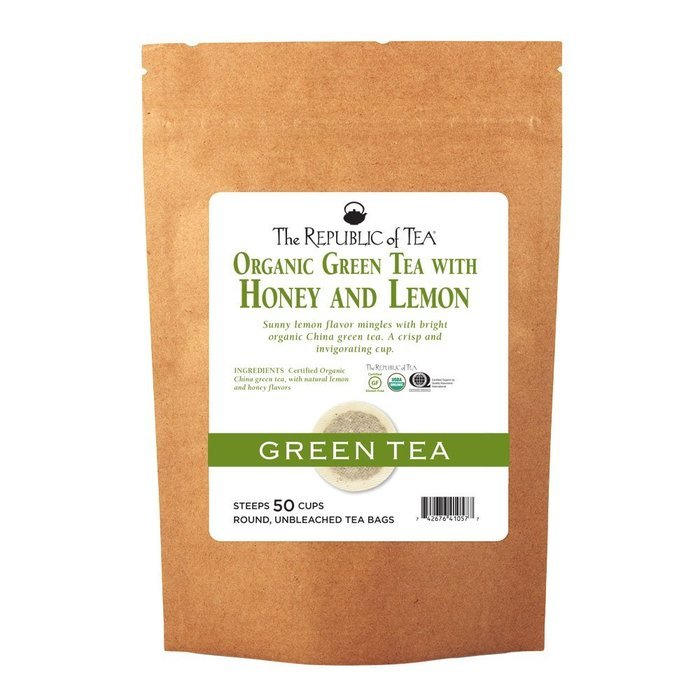 The Republic Of Tea Organic Turmeric Ginger Green Tea, 50 Tea Bags, Gourmet Green Tea And Turmeric Tea