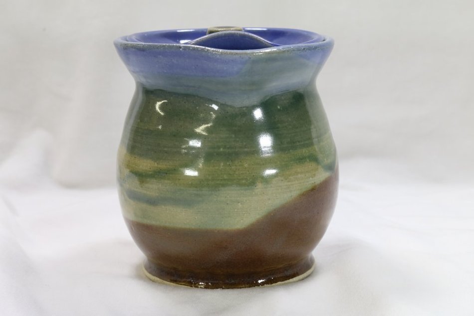Stoneware Honey Jar N2