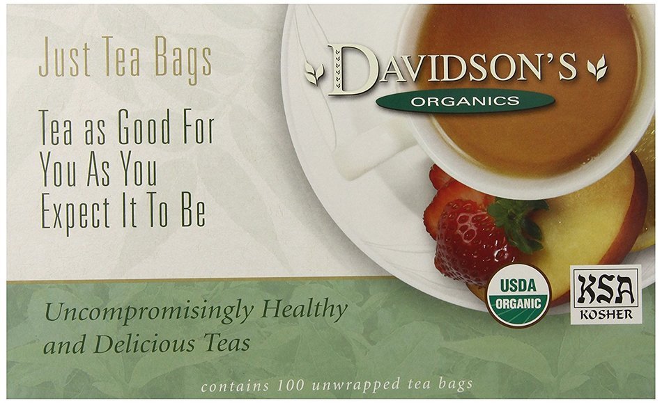 Davidson's Tea Hibiscus Flower, 100-Count Tea Bags N169