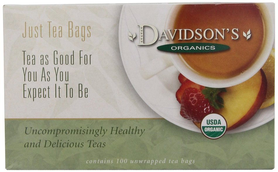 Davidson's Tea Hibiscus Flower, 100-Count Tea Bags N173