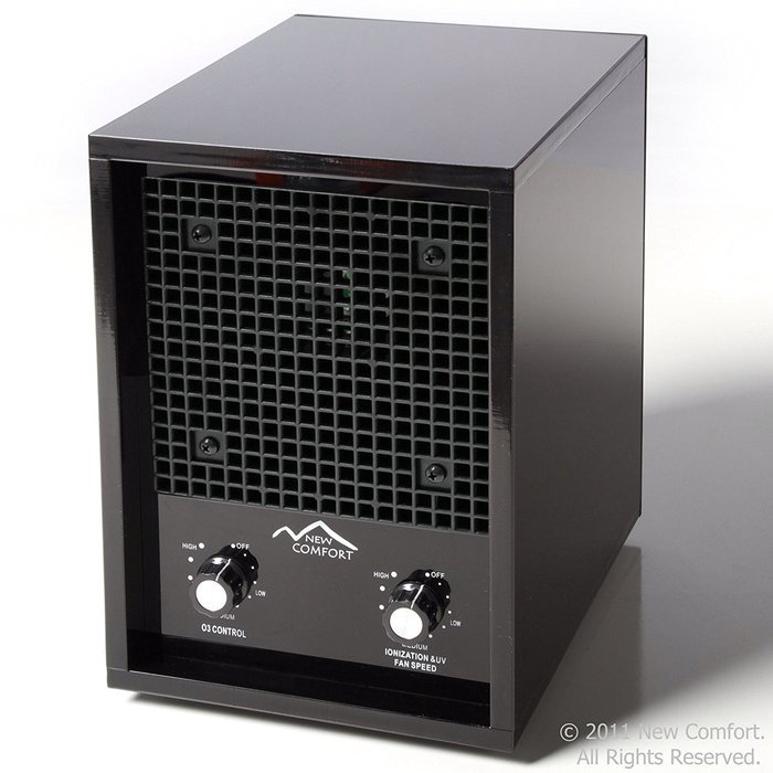 New Comfort Ionic Black Ozone Air Purifier Odor Remover Ionizer Cleans over 3500 sq ft