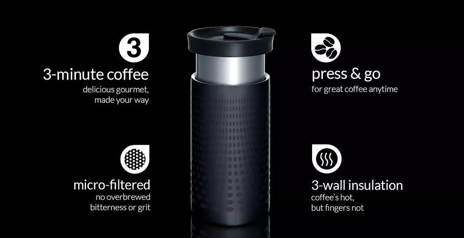 Presse by bobble, On The Go Brewer, Red N7