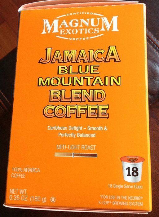Magnum Exotics JAMAICA BLUE MOUNTAIN Blend Coffee k-cup 18 cts. (Pack of 2)