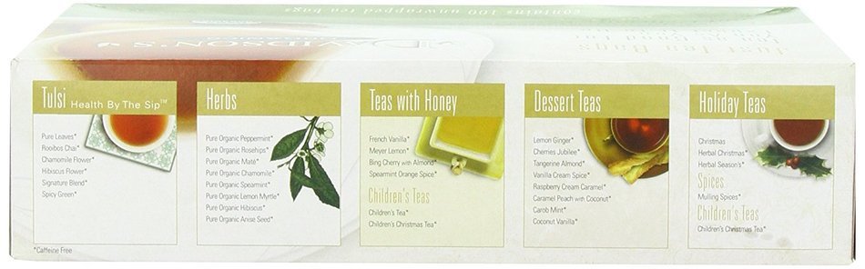 Davidson's Tea Hibiscus Flower, 100-Count Tea Bags N197