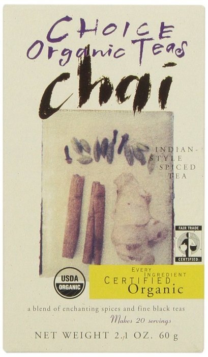 Choice Organic Decaf Chai, 2.1 Ounce