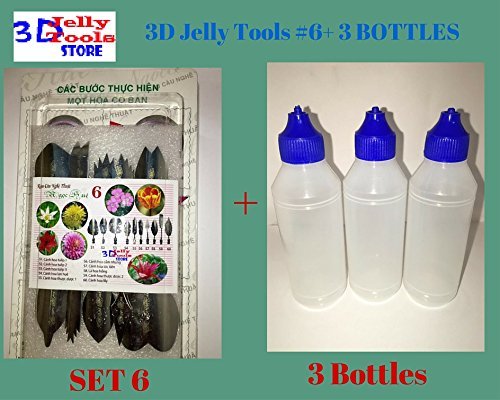 3D Jelly Cake Tools - Type 6 and 3 Bottle 3D Jelly Tools not include needle