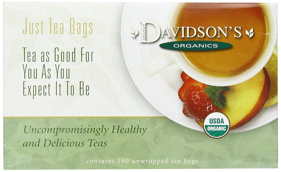 Davidson's Tea Hibiscus Flower, 100-Count Tea Bags N253