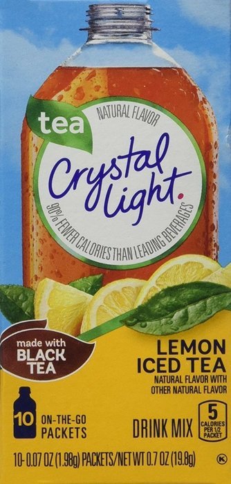 Crystal Light Lemon Iced Tea, 10 On-the-Go Packets (Pack of 4)
