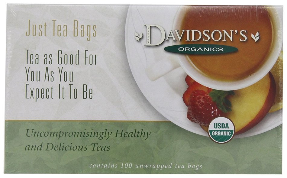 Davidson's Tea Hibiscus Flower, 100-Count Tea Bags N290