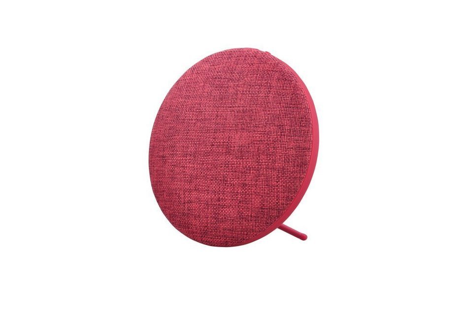 Portable Fabric Design Bluetooth Speaker with Removable Back Stand (Red)