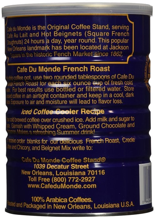 (Pack of 2) Caf&eacute; Du Monde French Roast Coffee, Net Wt. 13 oz