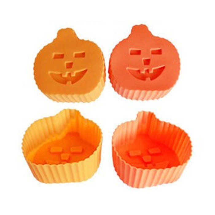 Set Of 6 Silicone Cake Baking Mold Cake Pan DIY Mold ( Pumpkin )