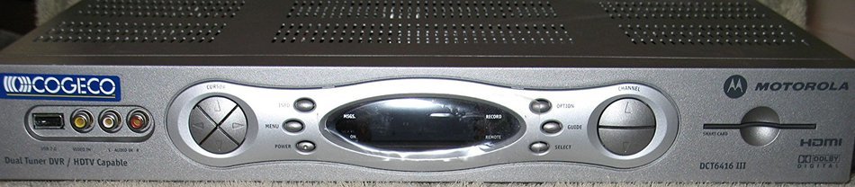 Motorola DCT 6416 /2300 Digital Cable BOX HD PVR DVR N2