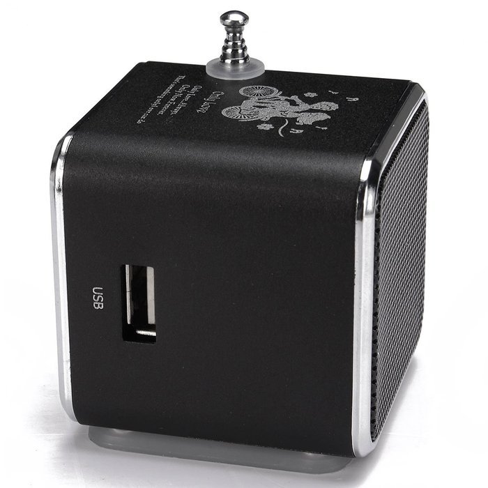 BephaMart TD-V26 Portable Mini Stereo FM Radio MP3 Speaker Music Player Support Micro SD TF USB