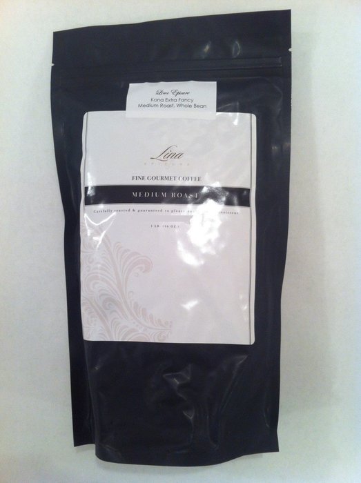 Hawaiian Kona Extra Fancy Coffee 1 Lb. Medium Roast Whole Bean 100% Pure