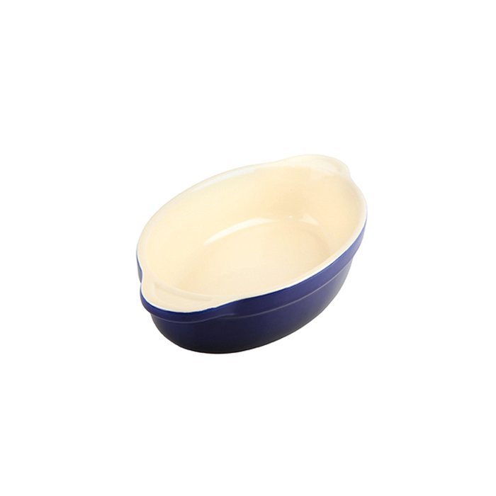 Denby Oven to Table 7-Inch Oval Casserole, 1/2-Liter, Blue N3