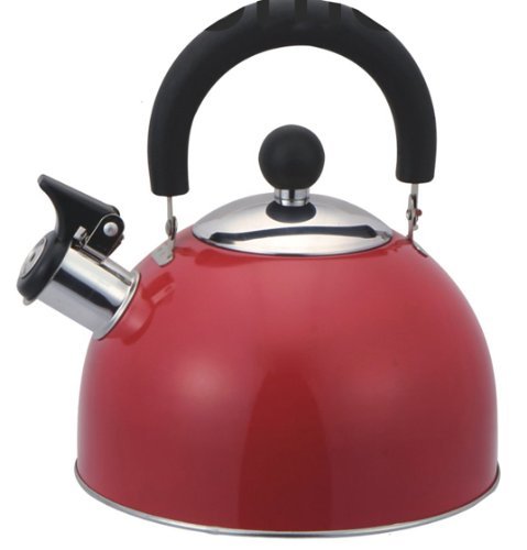 HDS Trading Tea Kettle Whistling 2.5 Liter Colors Vary - HDS Trading TK10349