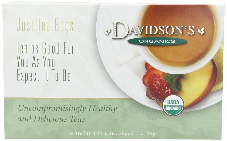 Davidson's Tea Hibiscus Flower, 100-Count Tea Bags N339