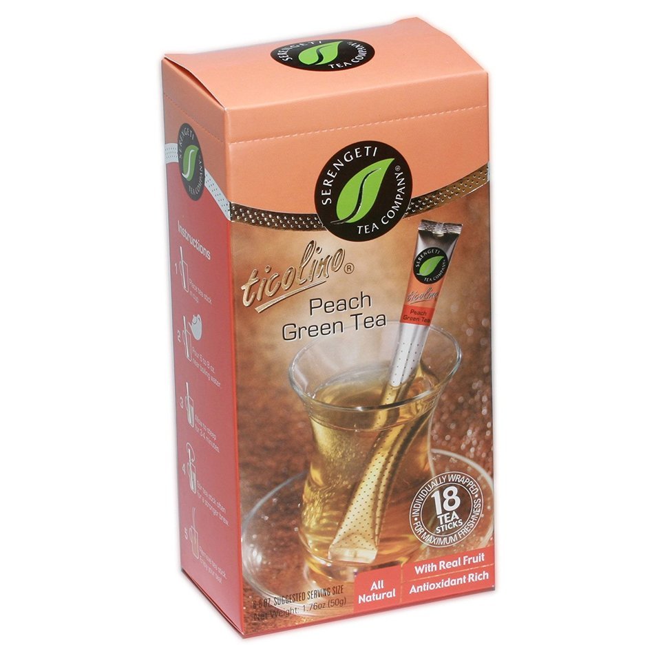 Serengeti Tea Earl Grey Tea Box with 18 Tea Sticks N7