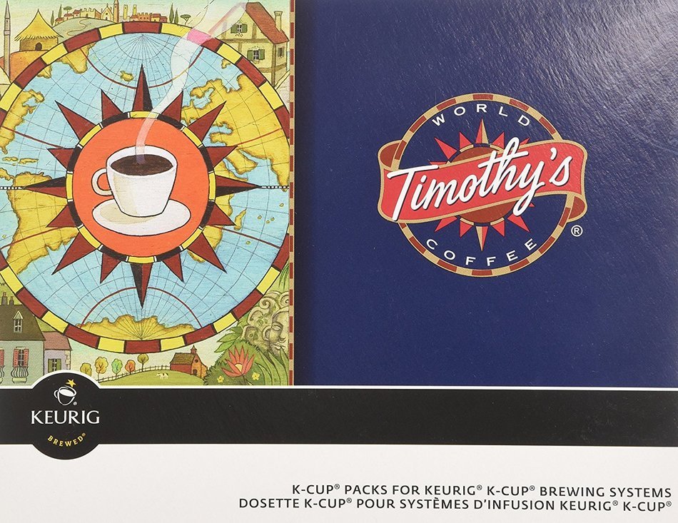 Timothy's World Coffee * IRISH CREAM * 24 K-Cups for Keurig Brewers N6