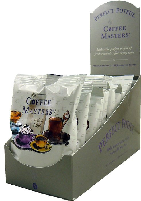 Coffee Masters Perfect Potful Breakfast Blend Ground Coffee, 1.5-Ounce Packets (Pack of 12) N2