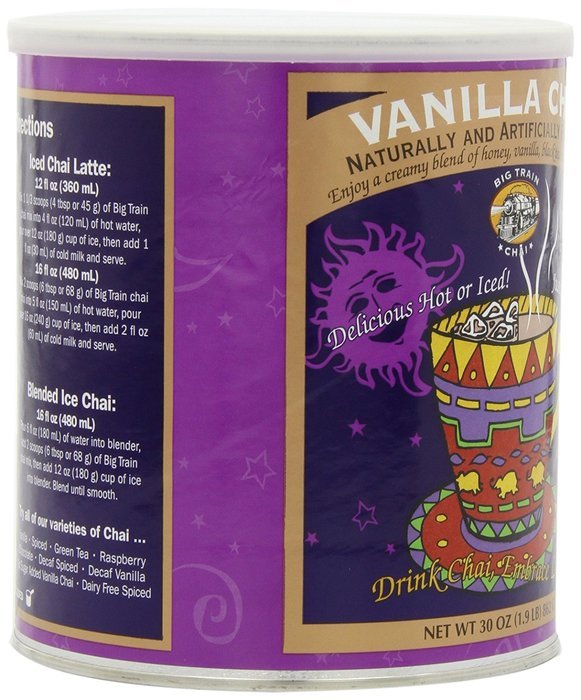 Big Train Vanilla Chai, 1.9-Pound Cans (Pack of 2) N2
