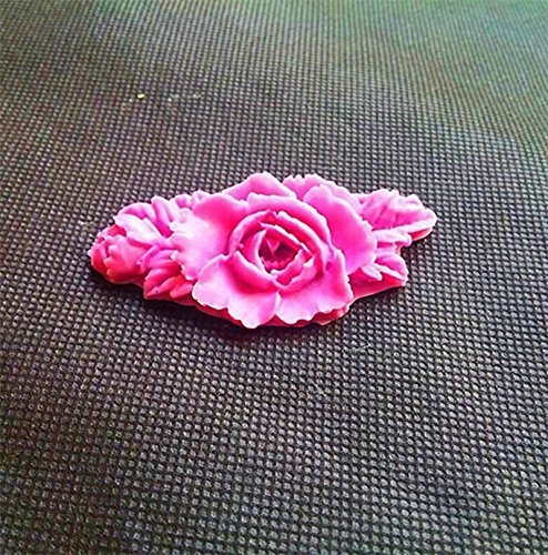 YIJIA Rose Flower Shaped Silicone Press Mold Fondant Cake Decoration 3D Mould Pastry Tools N4