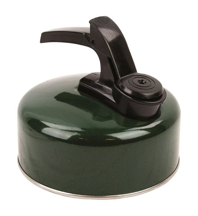 Highlander Small Aluminium Whistling Kettle Green