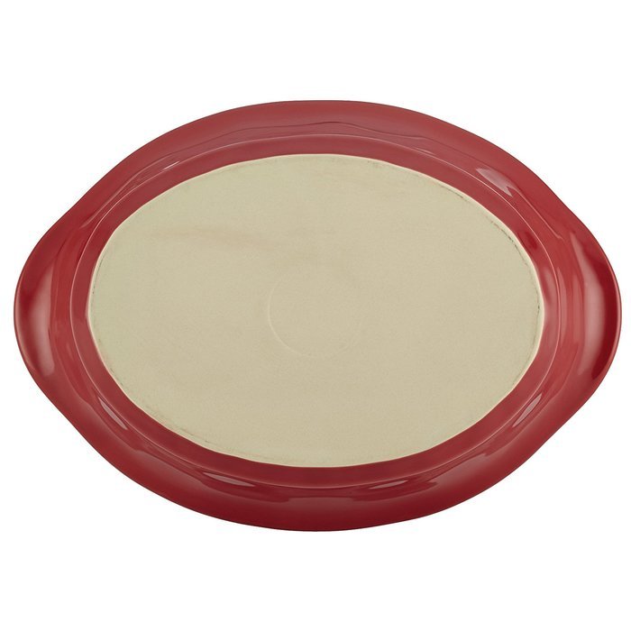 Rachael Ray Cucina Stoneware 3-1/2-Quart Oval Casserole, Agave Blue N7
