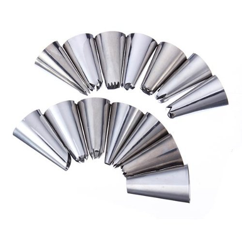 "14 Styles Pastry Tube Cookie Cutters Pastry Tips Set Cake Decoration" shopping N2