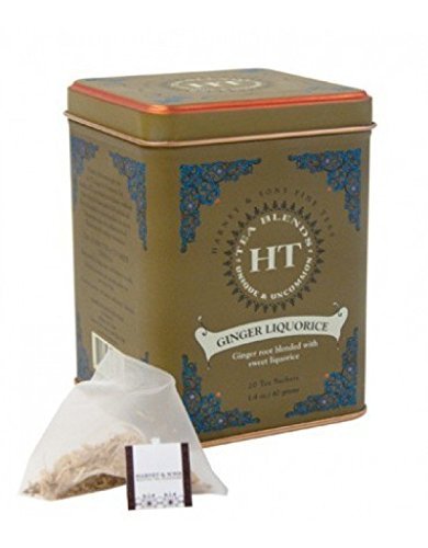 Harney & Sons Ginger Liquorice Herbal Tea 20 ct Sachet Tin