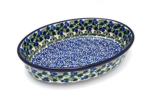 Polish Pottery Baker - Oval - Medium - Huckleberry
