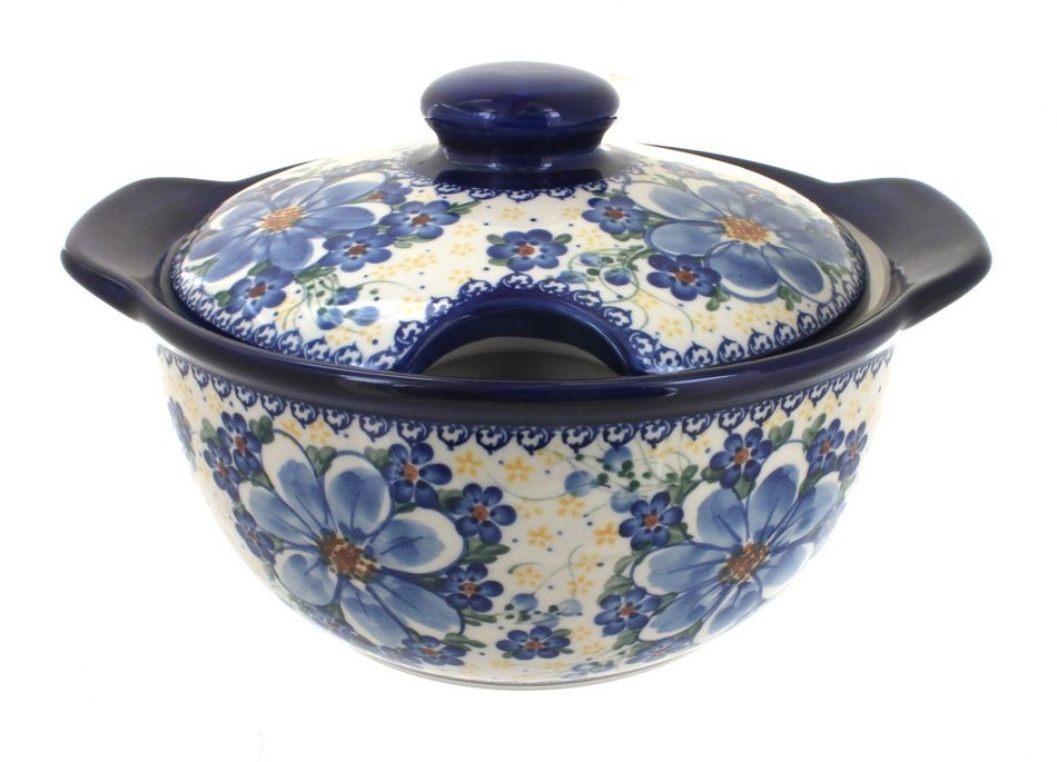 Polish Pottery Daisy Surprise Soup Tureen
