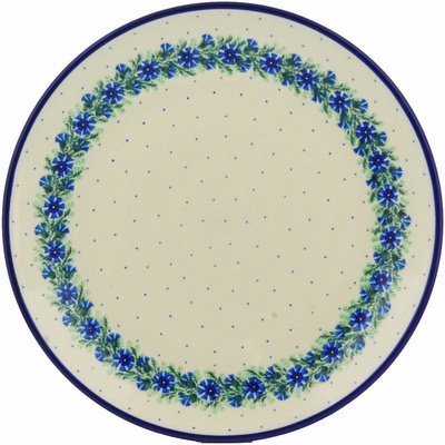 Polmedia Polish Pottery 14-inch Stoneware Platter H9919E Hand Painted from Ceramika Artystyczna in Boleslawiec...