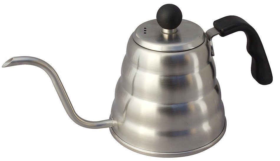 MIRA Pour Over Kettle for Coffee and Tea, Drip Pot Kettle, Goose Neck, Narrow Spout, 40 Oz., Stainless Steel