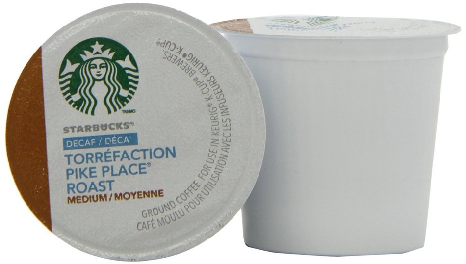STARBUCKS PIKE PLACE DECAF COFFEE K CUP 96 COUNT