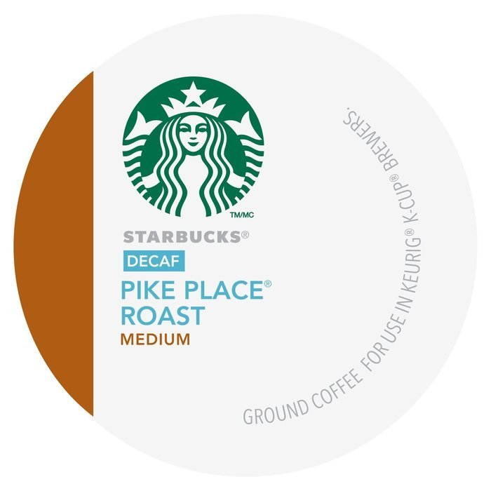 STARBUCKS PIKE PLACE DECAF COFFEE K CUP 96 COUNT N2