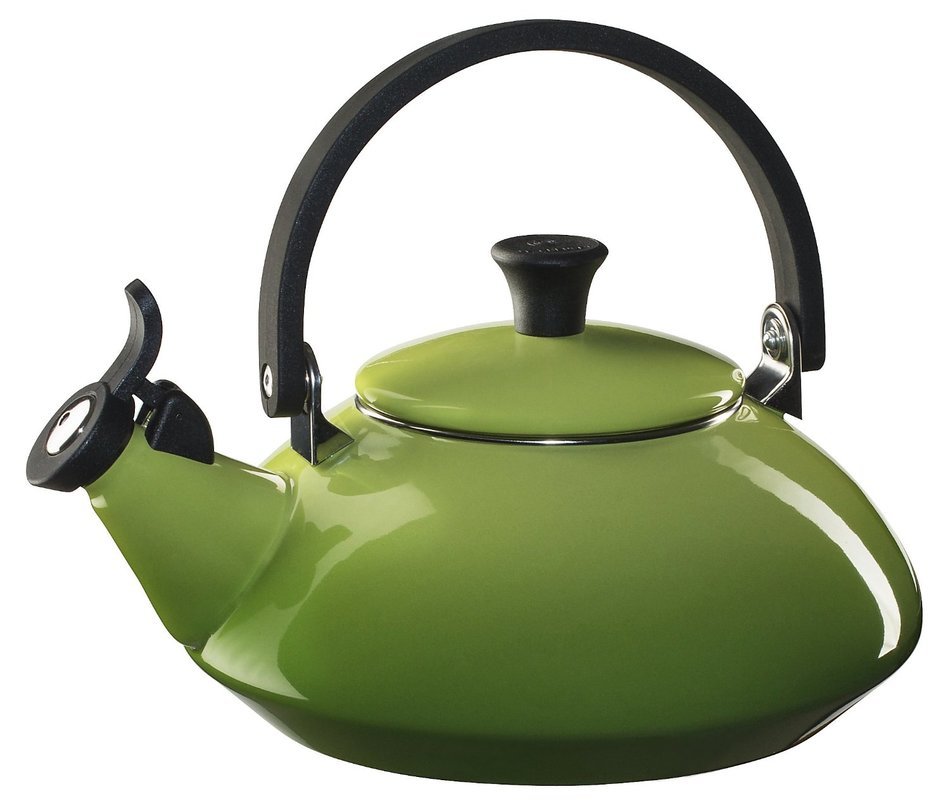 Le Creuset Enamel-on-Steel Zen 1-2/3-Quart Teakettle, Palm